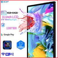 2025 New BDF 10.1 Inch Android11 Tablet Pc Google Play Dual Camera Octa Core Dual SIM Phone Call Tablets WiFi 4GB RAM 64GB ROM