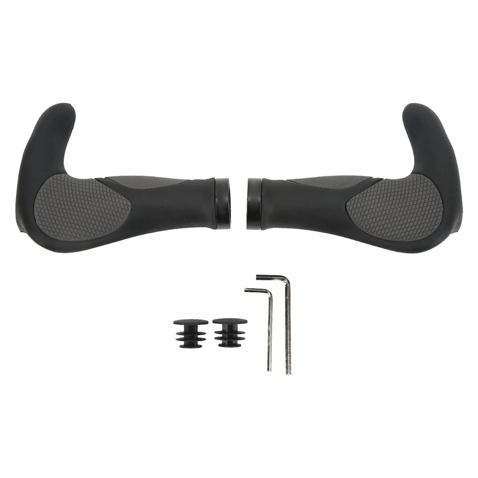 Mountain Bike Handlebar Grips Rubber Anti Slip Grips Ergonomics Shock Absorption for Road Bike