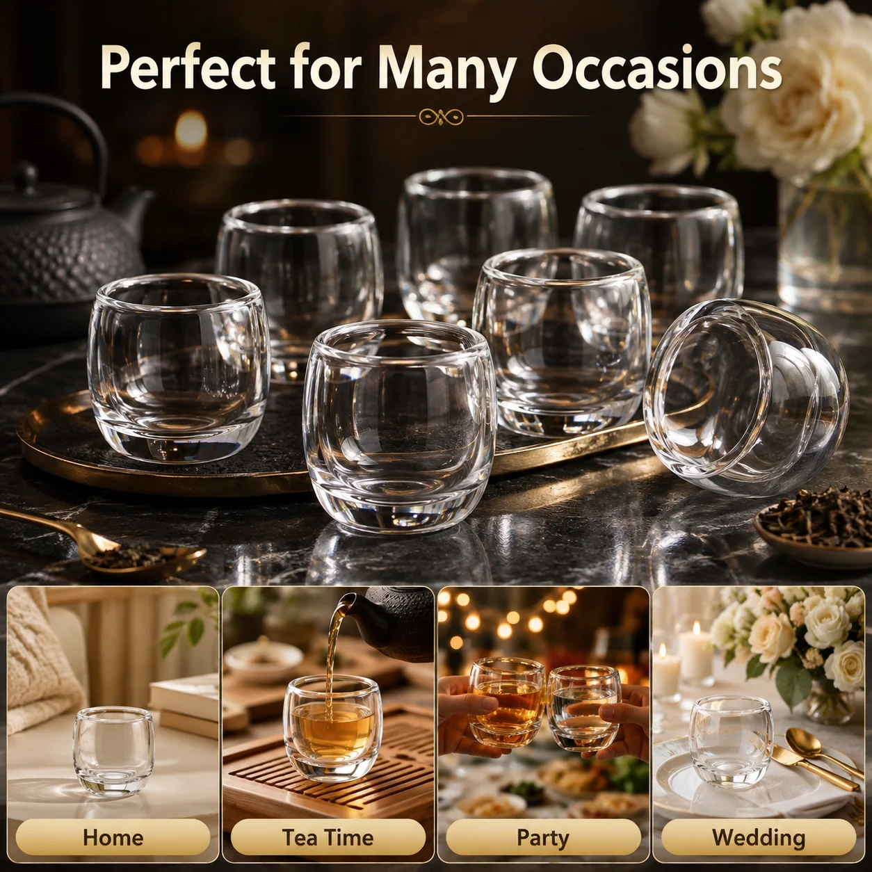 Tazza da tè in vetro cristallo - Crystal Wine Glass recensione e prezzo