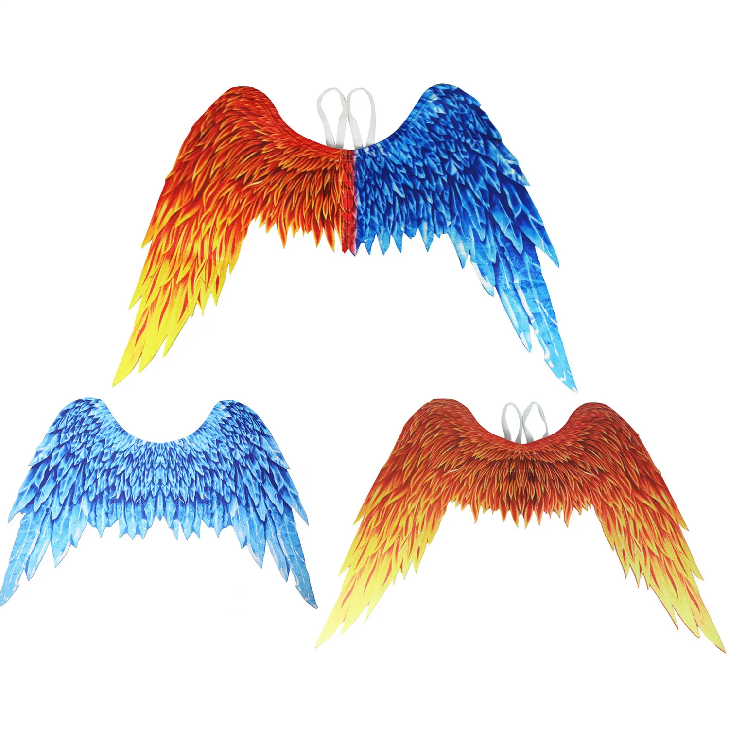 dont buy Kids Adults Fancy Dress Bird Wings Costume Carnival Halloween Decoration Props Shiny Feather Angel Wings Party Favors