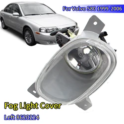 1pcs Waterproof Car Front Fog Light Lamp Cover for Volvo S80 1999 2000 2001 2002 2003 2004 2005 2006 Left/Right 8620224 8620225