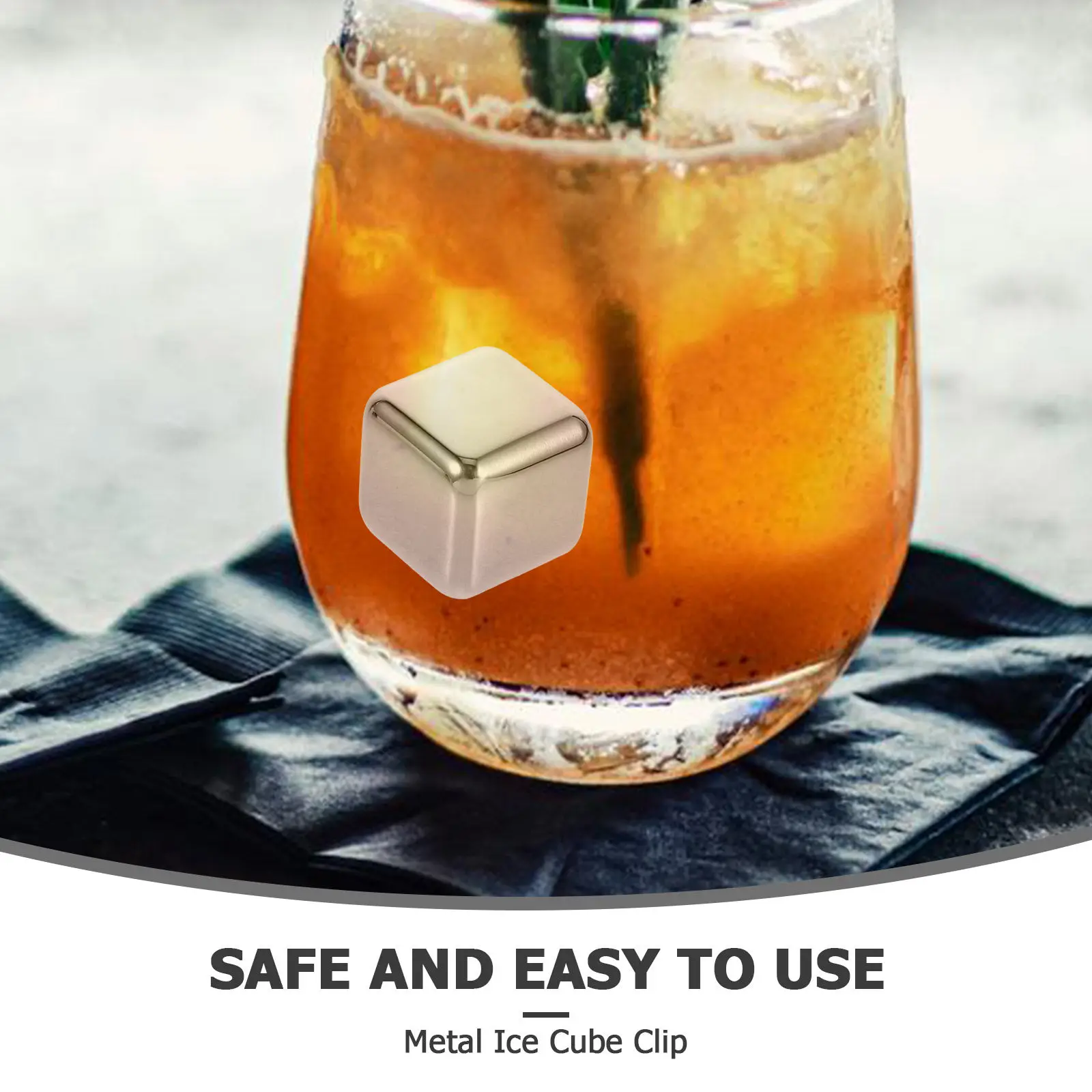 1Set Stainless Steel Whiskey Ice Cubes Metal Chilling Stones Reusable Non Diluting for Whiskey Bourbon Rum Drinks - view 6
