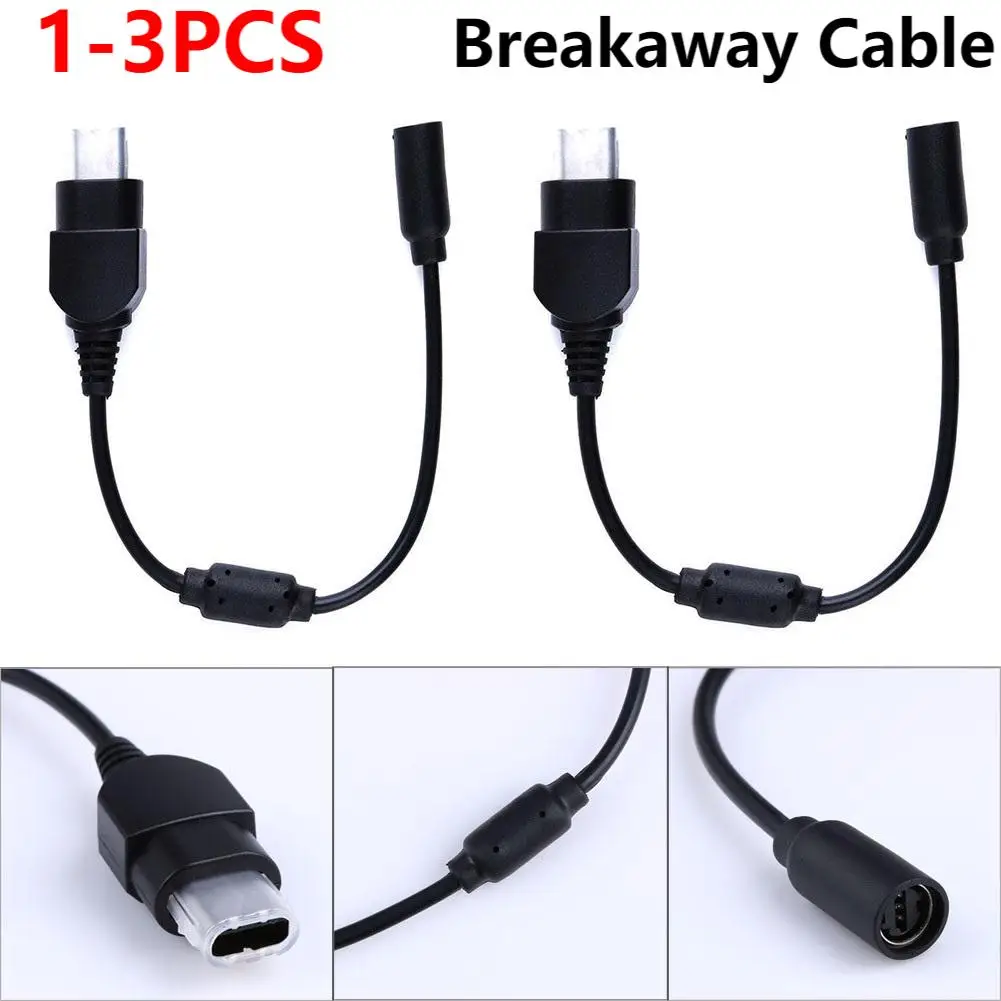 1/2/3 Pcs Breakaway Extension Cable Cord Replacement Gaming Line Converter Breakaway Cable Adapter for Xbox Console Controller