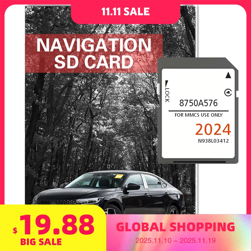 

2024 SD Card W-18 MMCS Navigation Update UK Europe map GPS for Mitsubishi ASX/L200/Lancer/Outlander Vehicle 8750A576 Memory Card