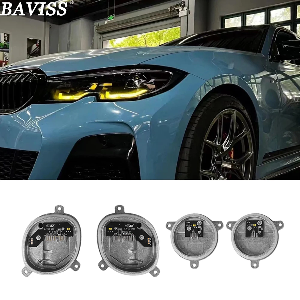 

CSL Yellow Angel Eyes DRL LED Boards For BMW G20 G21 3 SERIES 2019-2022 Headlight Superbright Yellow Lightsource Daylight Chips