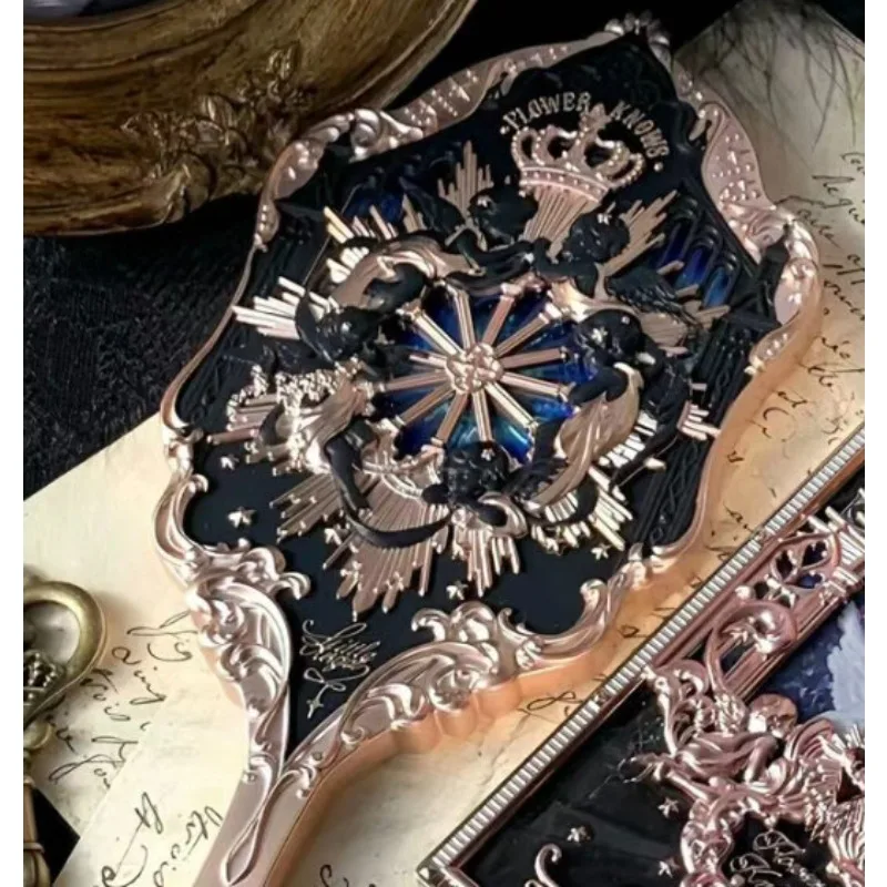Little Angel Series Handheld Mirror Pocket Exquisite Relief Luxurious Retro Style Vanity Delicate Makeup Tools