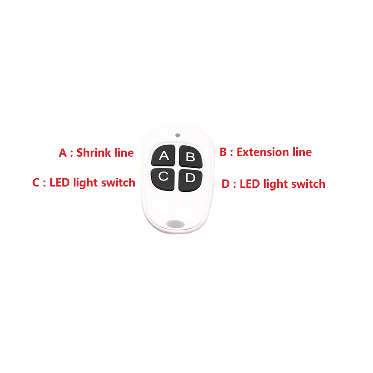 A25U4 Ways CH4 Winch Control Wireless Remote Controller Receiver for 1/10 RC Crawler Axial SCX10 90046 Traxxas TRX4 Redcat