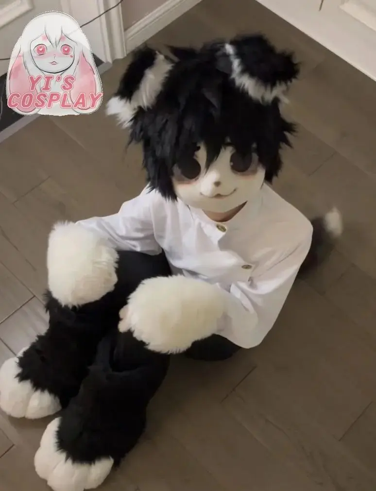 

Yis cosplay Custom Furry head Kigurumi Head Cosplay Kemono Fursuit Handmade Headsets Beast Customized Fursuit Kemono Head