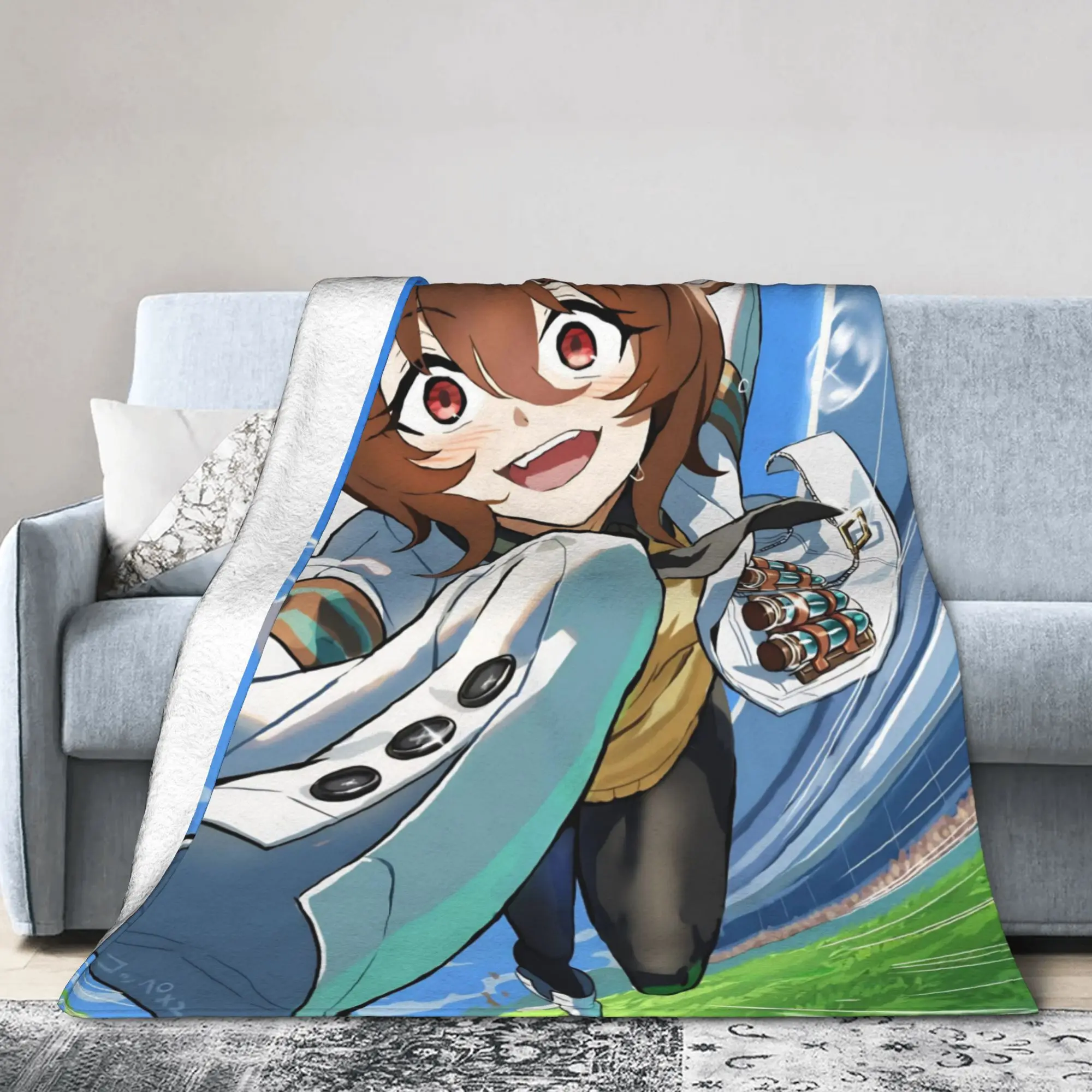 Agnes Tachyon Blankets Uma Musume Pretty Derby Flannel Funny Warm Throw Blankets for Home Restaurant Summer