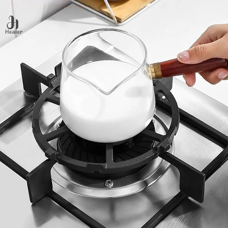 Non Slip Gas Ring Reducer Burner Grate For Butter Warmer Iron Wok Support Ring- Compatible With Most Gas Stove Range Cooktop