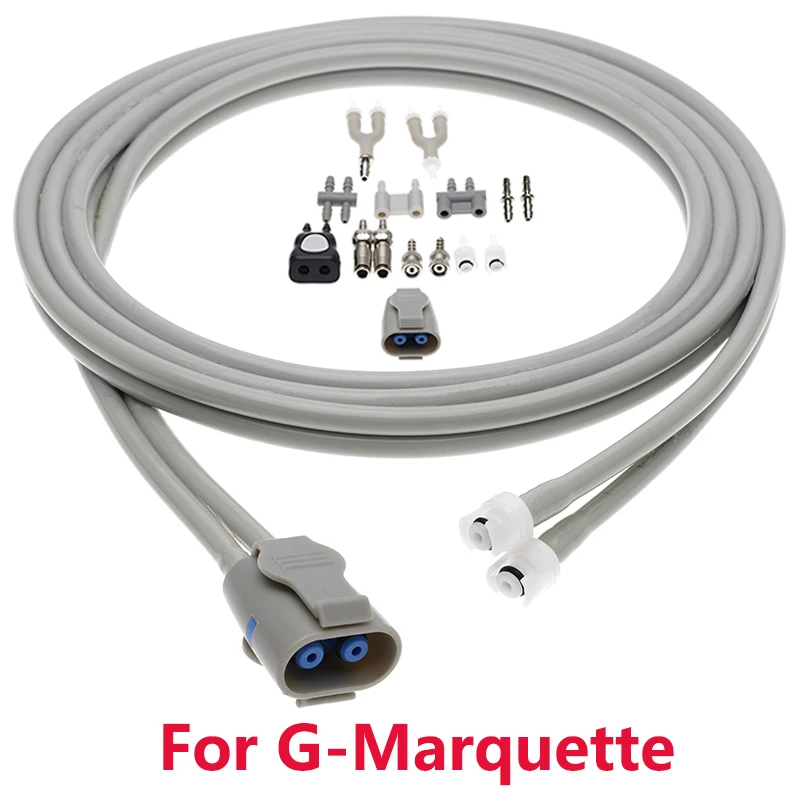 

NIBP Cuff Air Hose Extension Double Tube Compatible G-Marquette Blood Pressure Patient Monitor,For Adult/Child/Neonate/Infant.