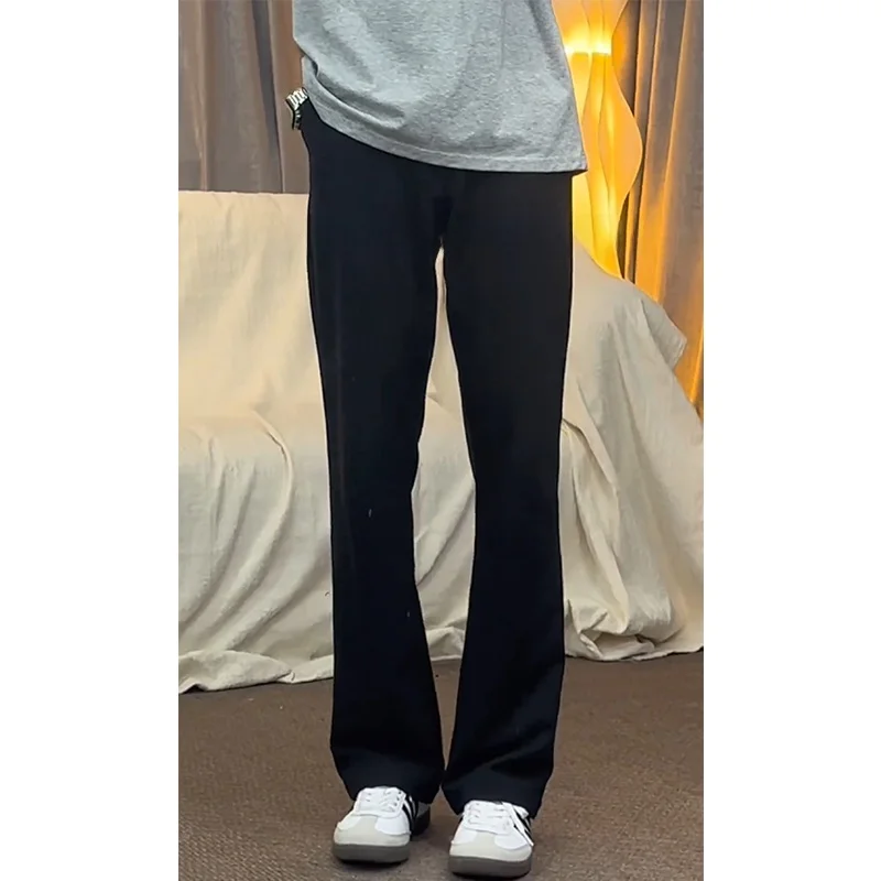 

Мужские летние брюки Bla 57 из ледяного шелка с охлаждающим эффектом, прямого кроя, облегающие, с эффектом драпировки, премиум-класса, повседневные, для подростков, модные