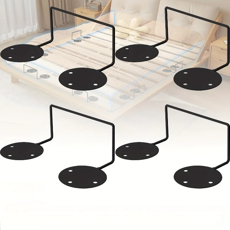 Bed Frame Mattress Slide Stopper Iron Nonslip Mattress Gripper Gaskets Easy To Install Mattress Stabilizer household accessories