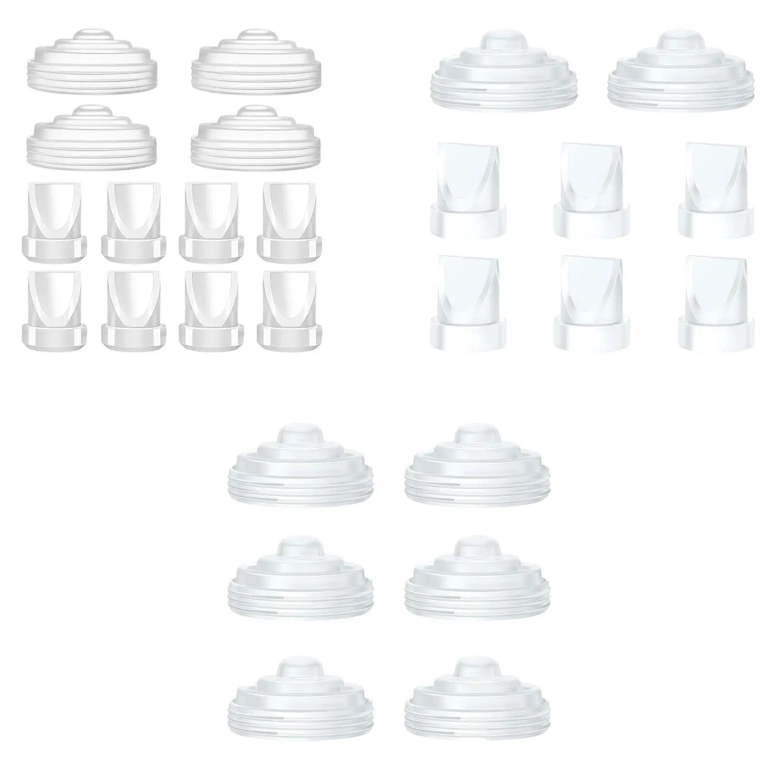 Electric Breast Pump Silicone Diaphragm Parts for M5 Wearable Pump Replacement Accessories Strong Suction Food Grade Seal Kit