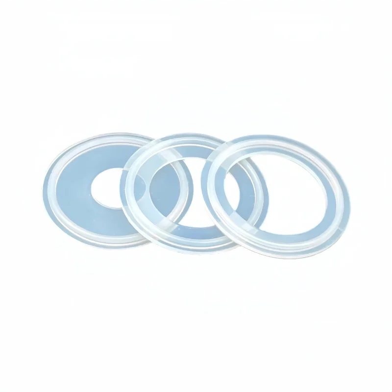 5pcs ∅12.7mm-∅254mm Tri Clamp Ferrule Silicone Sealing Strip Gasket Ring Washer for Home Brewing Distillation Sanitary Grade