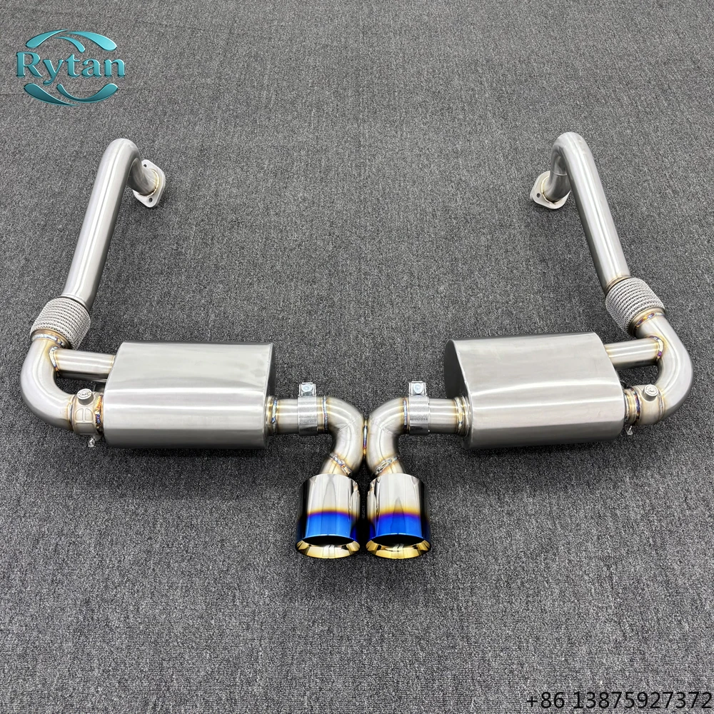 

Выхлопная система Rytan Valvetronic из нержавеющей стали 304SS с клапанами, Catback, для 718 GT4