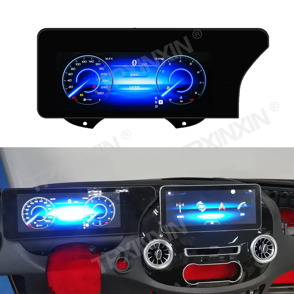 For Mercedes Benz V Class Vito Viano 2016 - 2020 LCD Dashboard Digital Instrument Virtual Cockpit Cluster Speedometer Unit