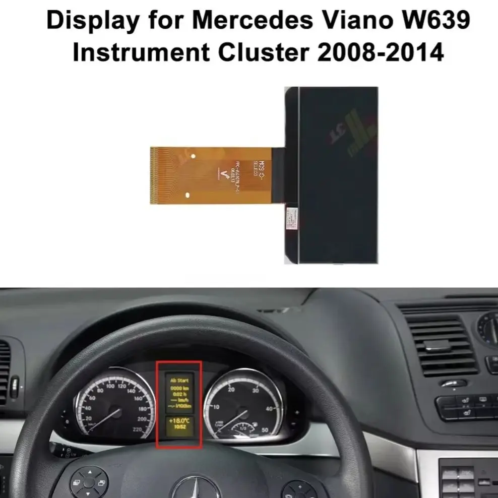 

Display for Mercedes Vito Viano W639 Instrument Cluster Dashboard LCD screen