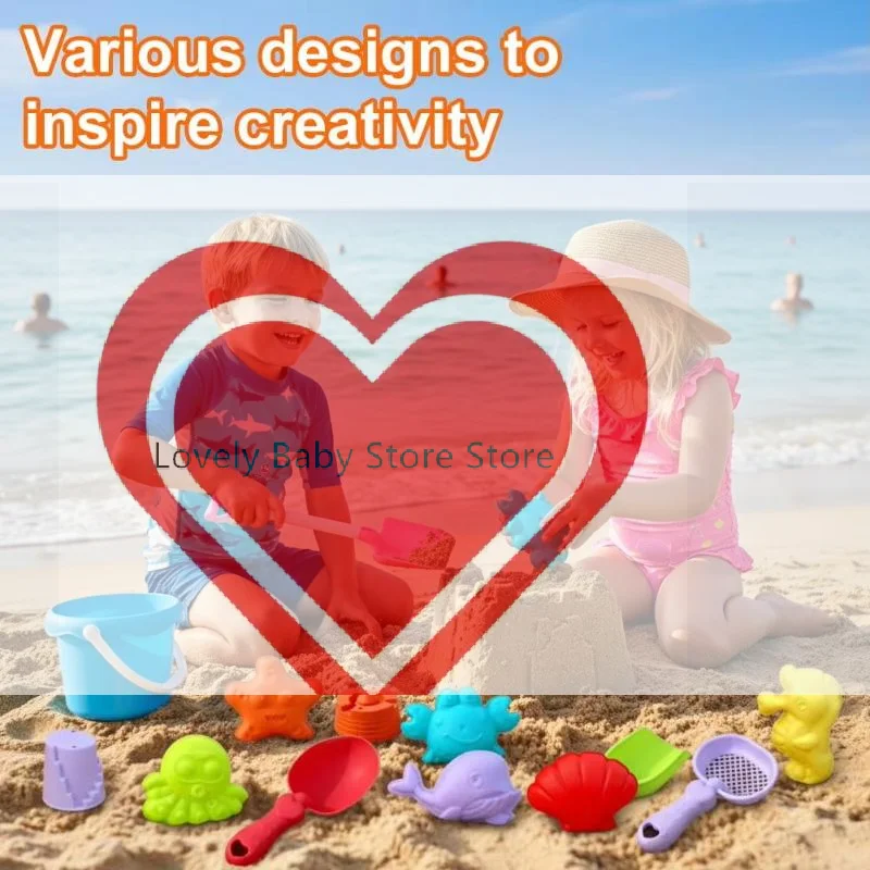Children's Beach Sand Toy Set, Durable Plastic, Summer Pool Beach Game Set, Outdoor Sand Play Tools For Boys And Girls Beach Toy