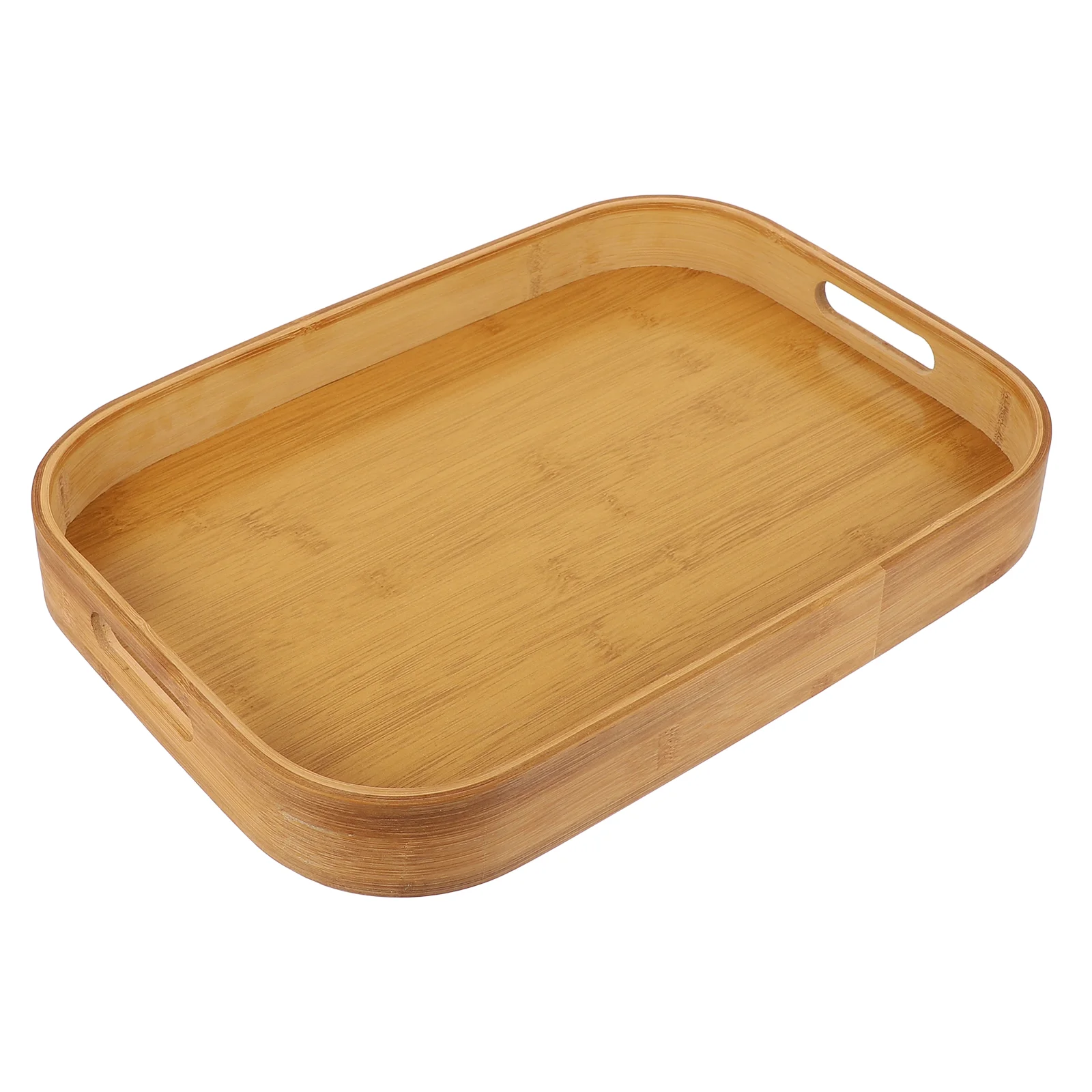 

Food Trays for Eating Couch Bamboo Storage Breakfast Vintage Tea Plate Snack Organizer Cake Pans