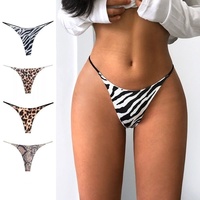 Women Ruffles Underwear Invisible Seamless T Panties G-String Female Sexy Thongs Intimates Lingerie Ladies Briefs 1pcs Abc11
