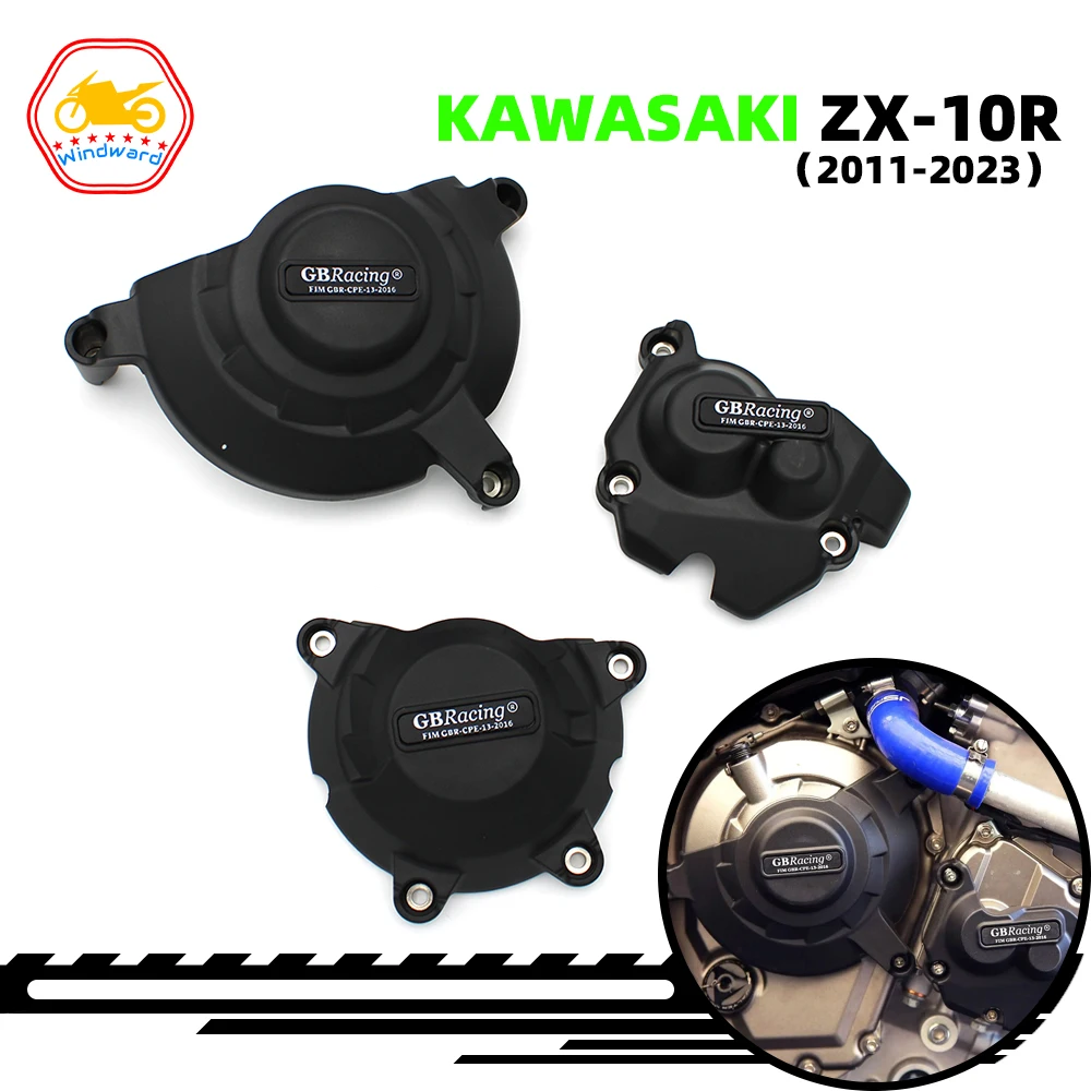 

Motorcycle Accessories Engine Cover Protection set Case GB Racing Fits For KAWASAKI Ninja ZX-10R 2011-2023 ZX10R 11-23