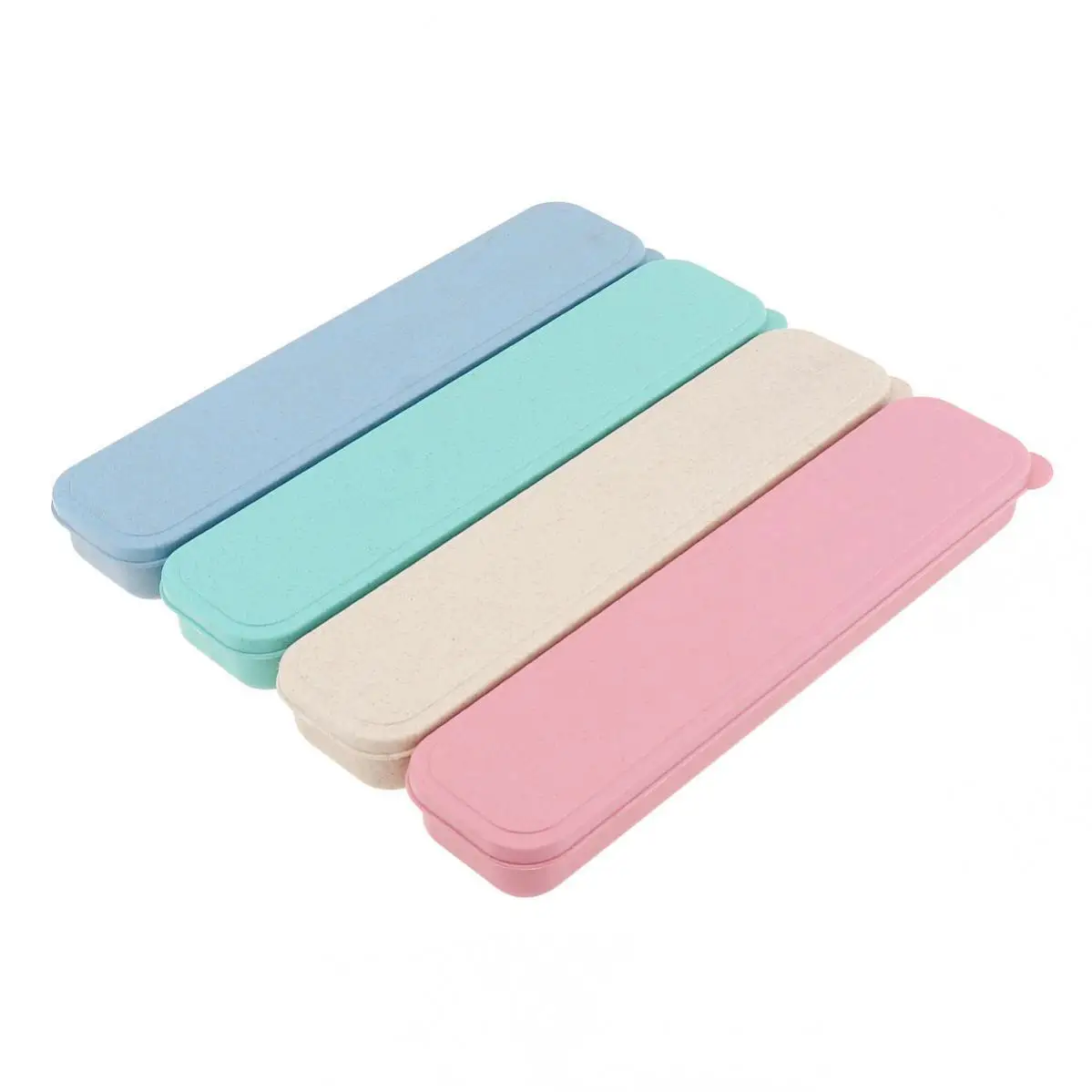 Portátil Tableware Storage Box, Acabamento requintado, forma simples, Split Tipo, Trigo, Louça Caixas