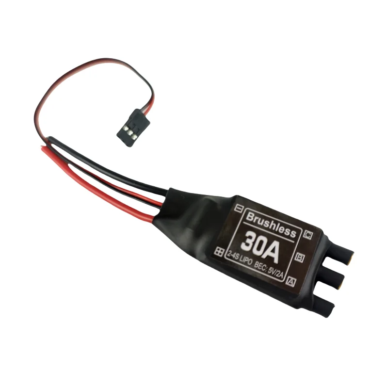 ตัวควบคุมความเร็วแบบไร้แปรงถ่าน ESC 30A/40A ระยะสั้น 2-4S พร้อม BEC 5V 2A/3A สำหรับโดรน RC FPV ควอดคอปเตอร์ เครื่องบินบังคับวิทยุ และมัลติโรเตอร์