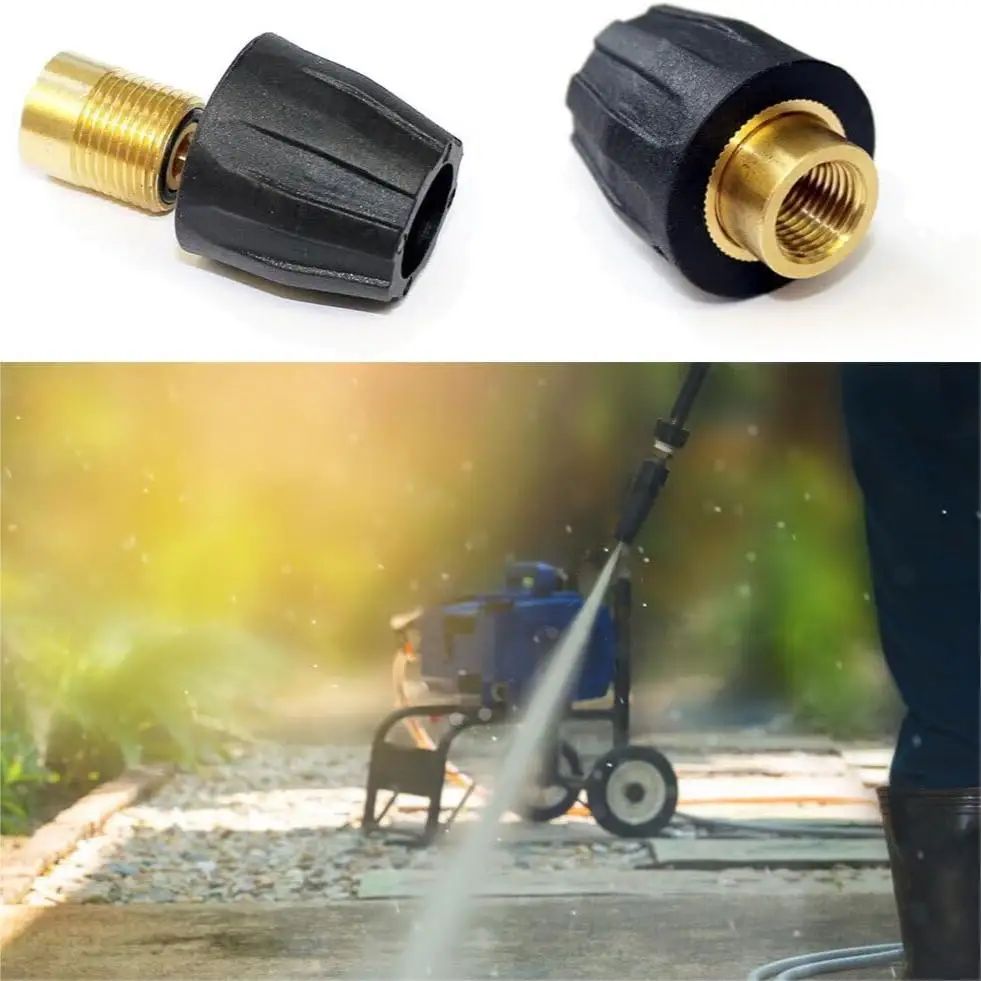 Non thread High Pressure flat Nozzle Compatible For Karcher HD/HDS Kits With 1/4 M18 Thread Nozzle Holder & Bushing For Car Wash