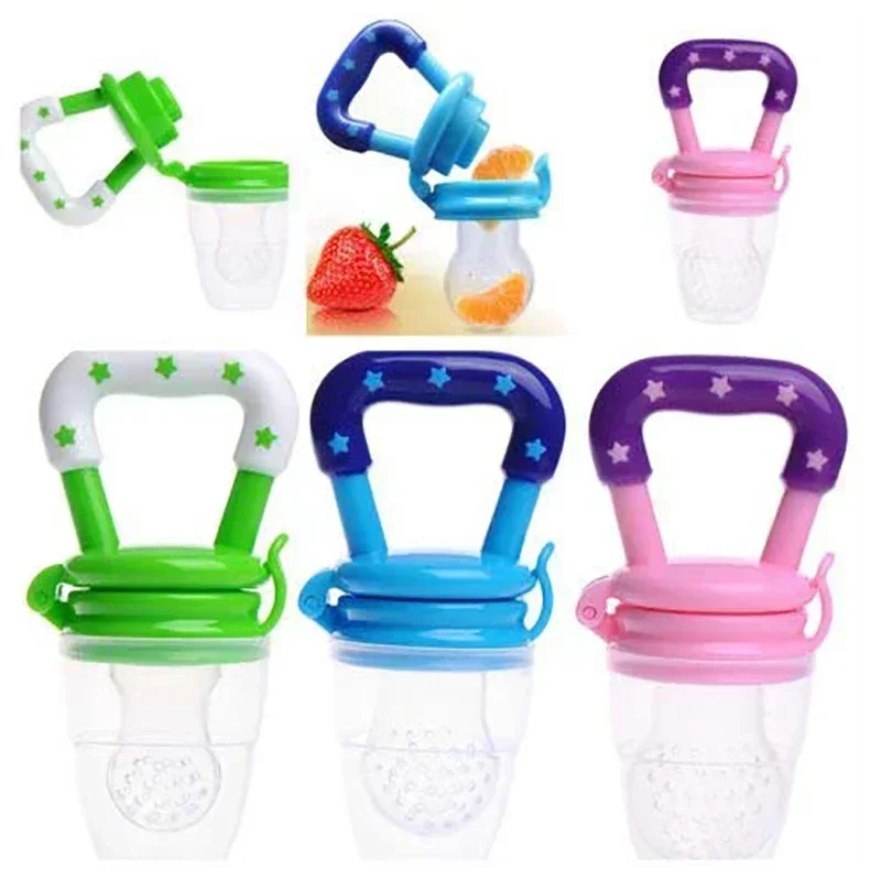 

Baby Fruit Feeder Pacifier Teething Toys Fresh Food Feeder Infant Fruit Teething Toy Silicone Pouches for Toddlers Kids Boy Girl