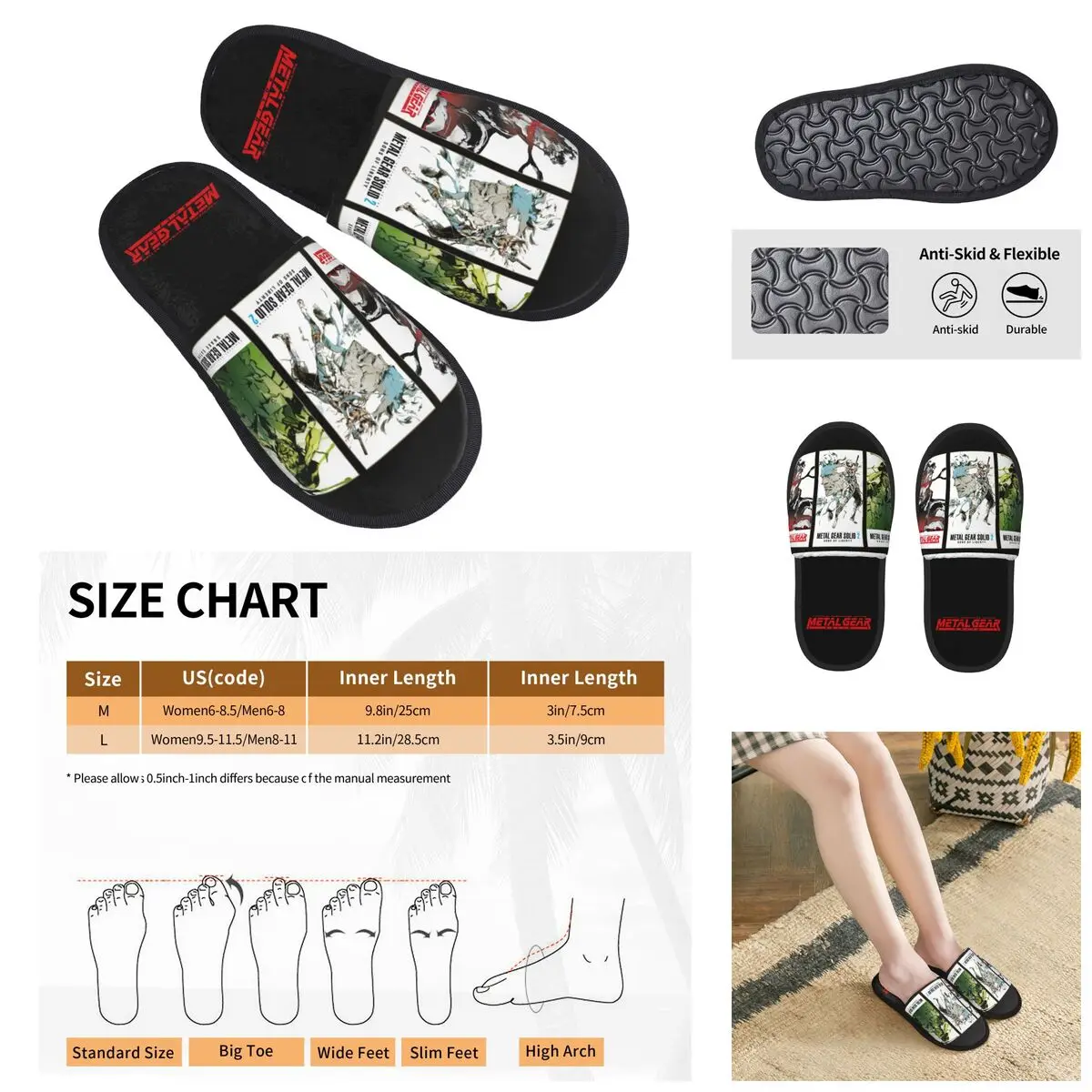 MGS1 Solid Snake Game Men Women Furry slippers,Cosy printing pantoufle homme Home slippers