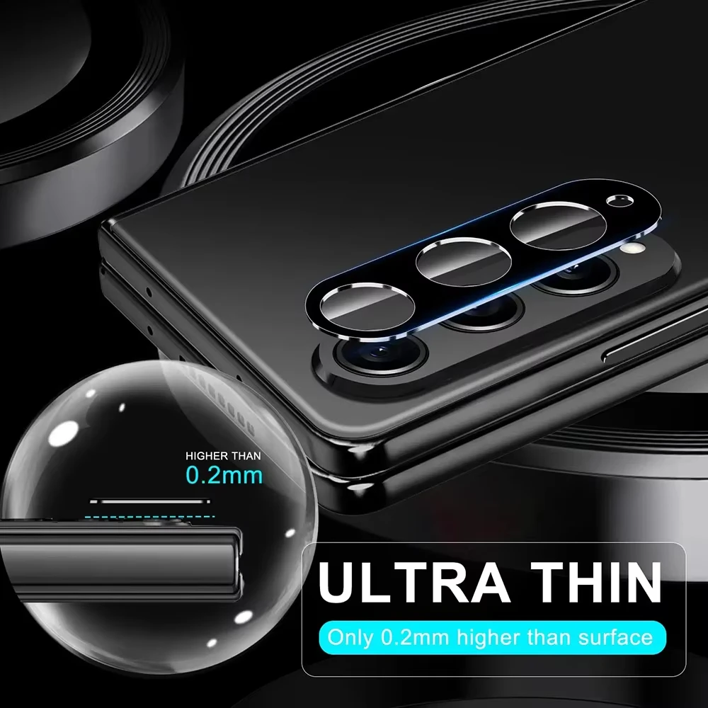 1-10PCS Curved Camera Lens Protector Anti-Shatter 9D for Samsung Galaxy Z Fold4 Fold3 5G Back Cover Film Tempered Glass