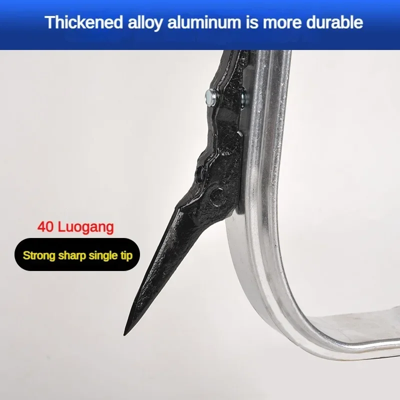 Aluminum Alloy Tree Climbing Tool Foot Buckle Non-slip Shoes Foot Tie Outdoor Sports Portable and Durable Picking Tool