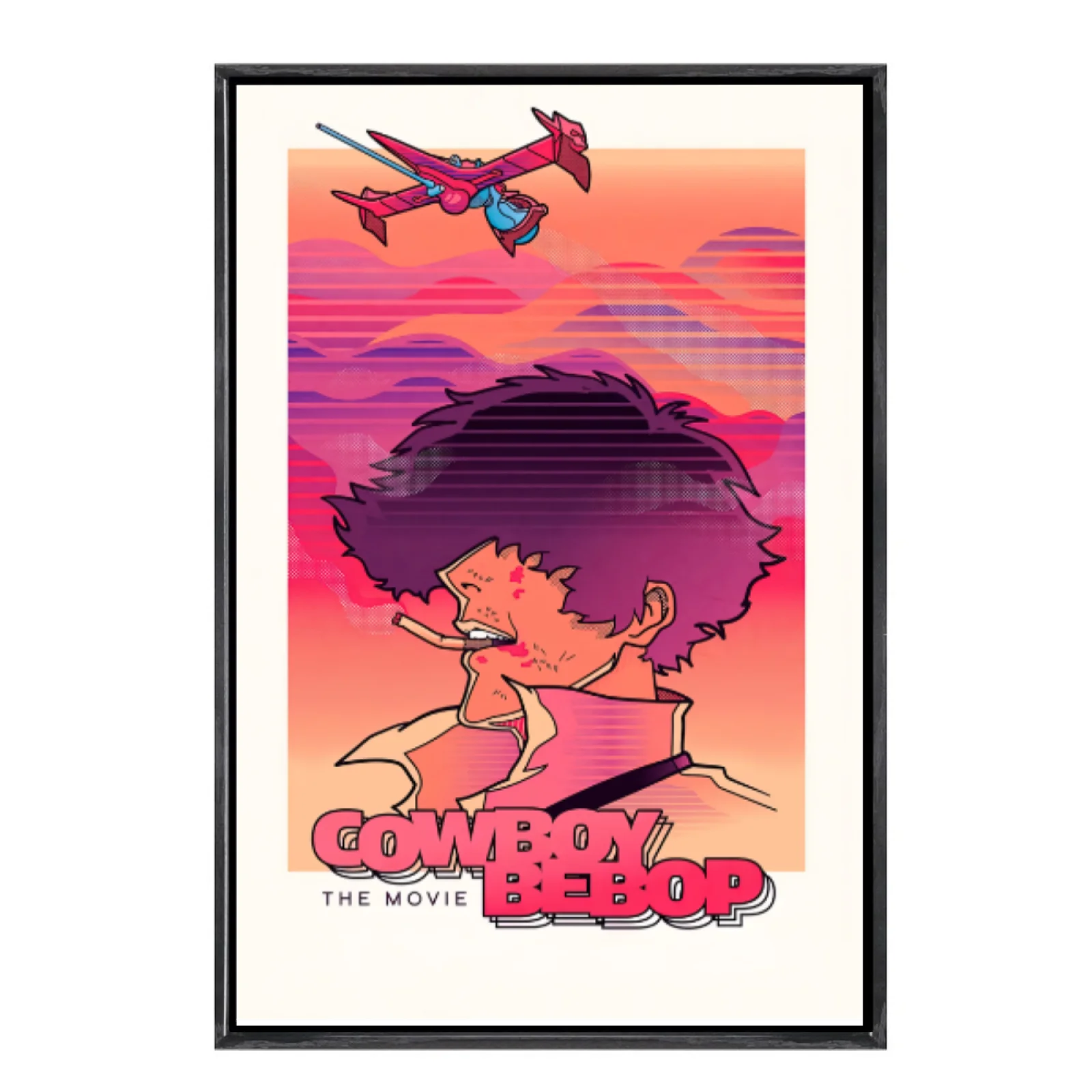 

Японская манга, многоразмерный холст, постер в двойной рамке, настенное искусство, ковбойский бибоп, домашний декор для гостиной, спальни