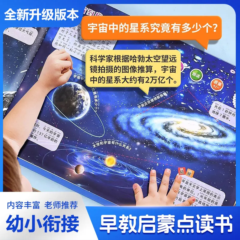 Complete English Words Collection Talking Book, Children Finger Point Reading Sound Book, Baby Early Educational Enlightenment