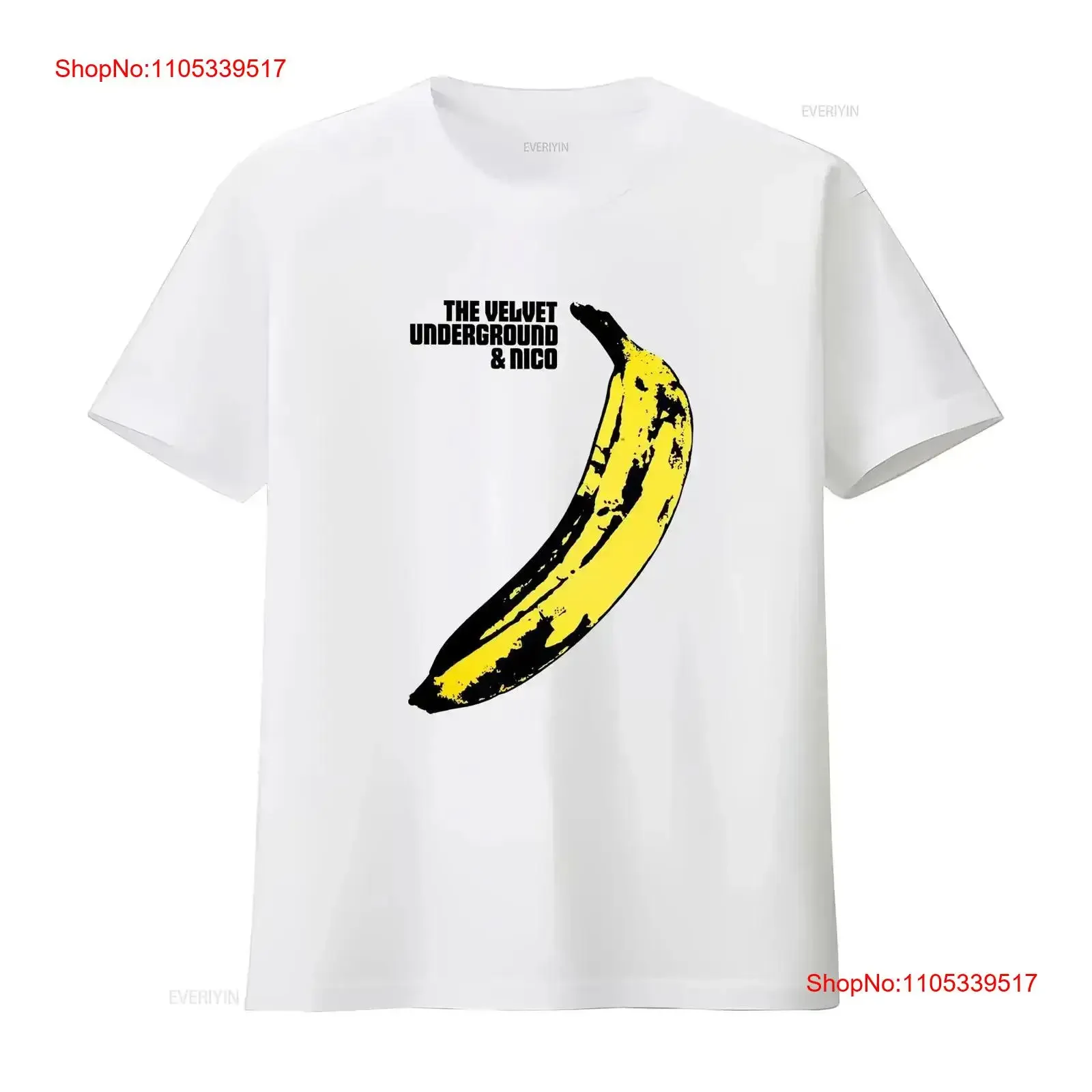 Velvet Underground Banana T Shirt Mens Licensed Rock N Roll Band Retro White vintage Washed homme Stylish Casual Slightly