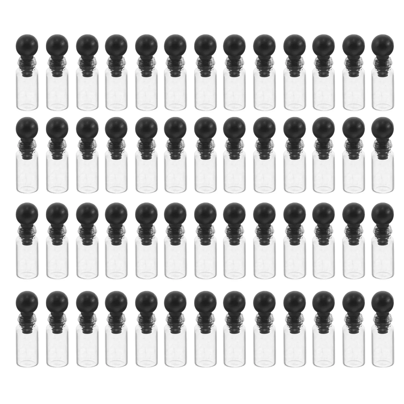 150Pcs 0.5ml Glass Perfume Sample Vials Transparent Mini Essential Oil Sample Vial Bottles Portable Secure Seal for Travel Work view 3