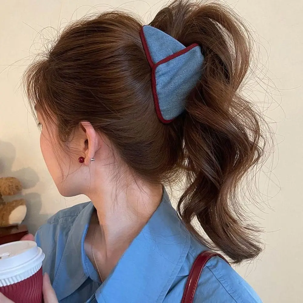 Spinki do włosów w kratę, materiałowe, z kokardką, kreskówkowe, królik/niedźwiedź, koreańskie wsuwki dla dziewczynek.