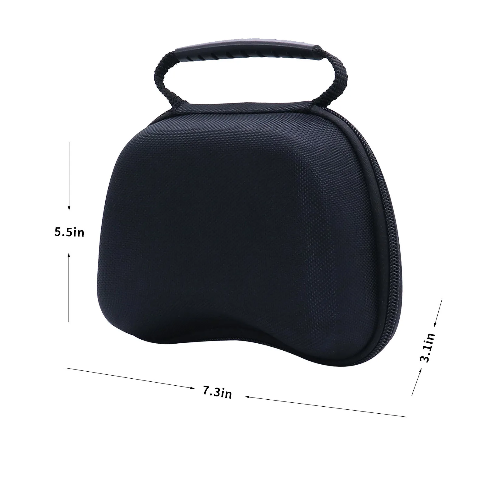 Sleek and Portable For Game Controller Storage Case Strong Protection for and For XBOX SERIES Convenient Handle Black