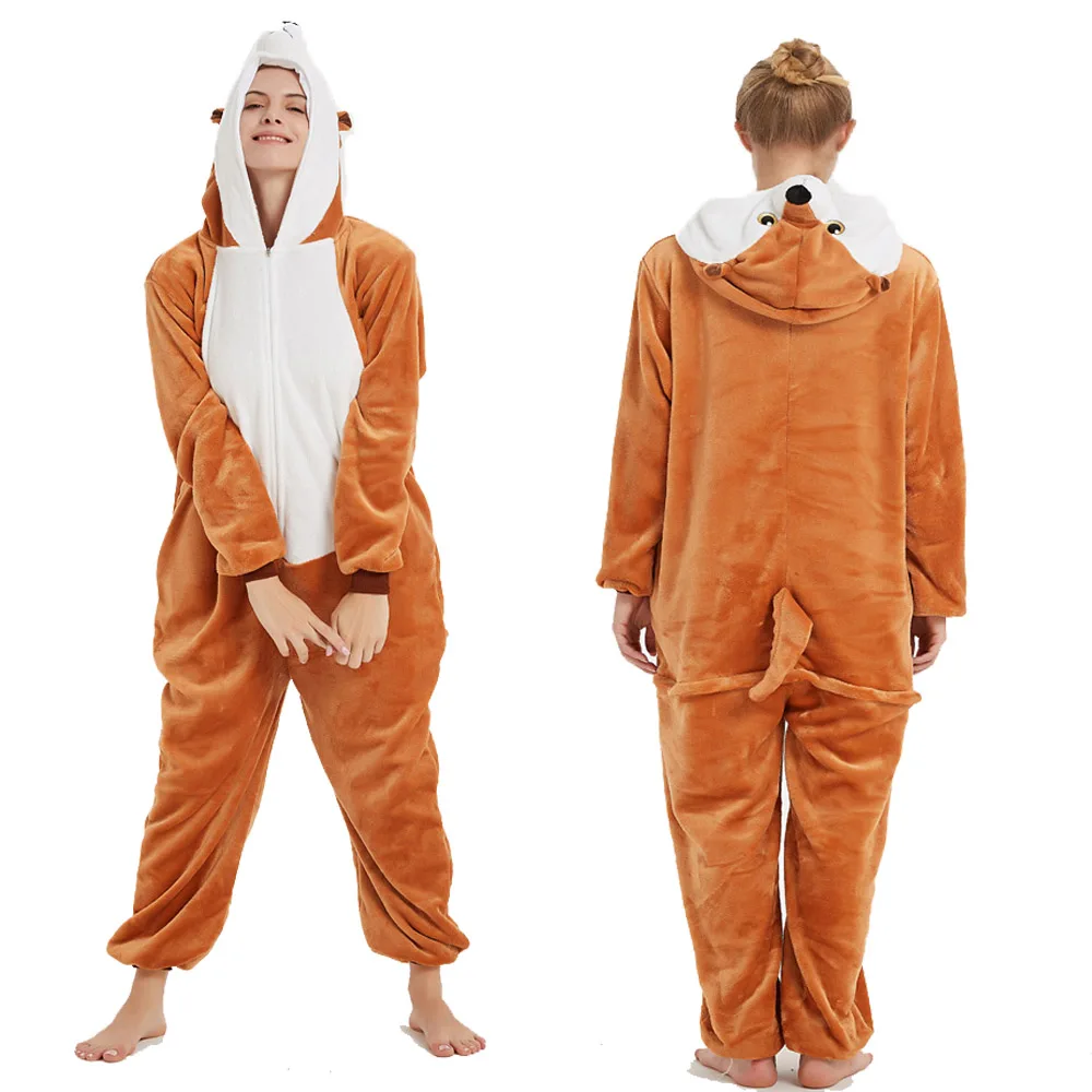Winter Warm Flannel Sleepwear Adult Jumpsuit Men One Piece Bodysuit Adult Romper Pyjamas Onsie Pajama Bodysuit Teenager Oneises