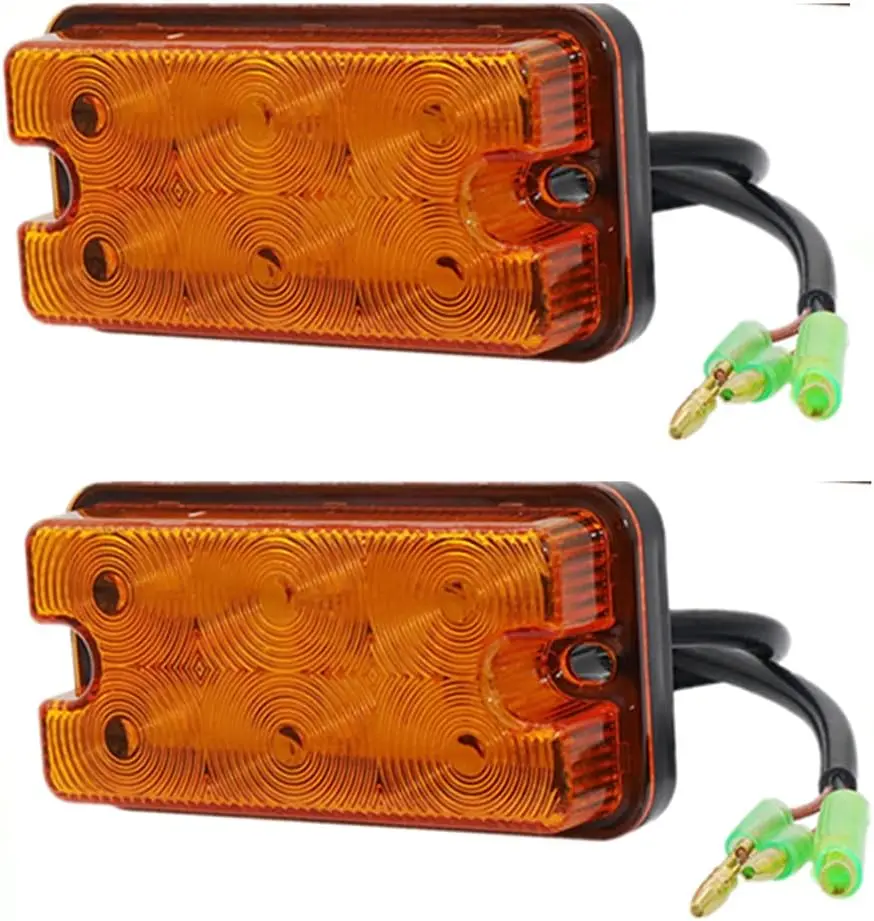 

2 шт. светодиодных фонарей для вилочных погрузчиков, передние указатели поворота, янтарные габаритные огни для грузовиков, задние фонари для прицепов, 12В-80В