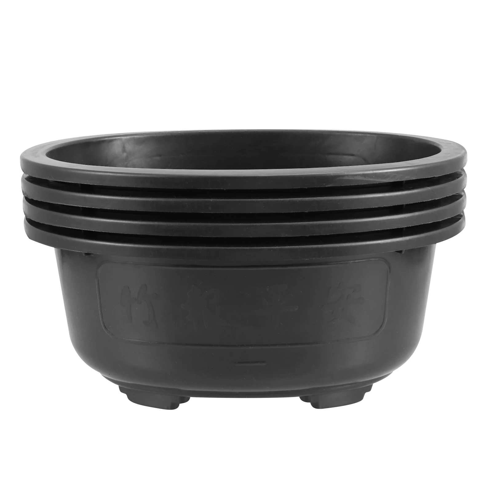 

4pcs Durable Oval Pots Gardening Planter Planting Basins Household Flower Pot Succulent Plant Pot Creative Flowerpot Garden