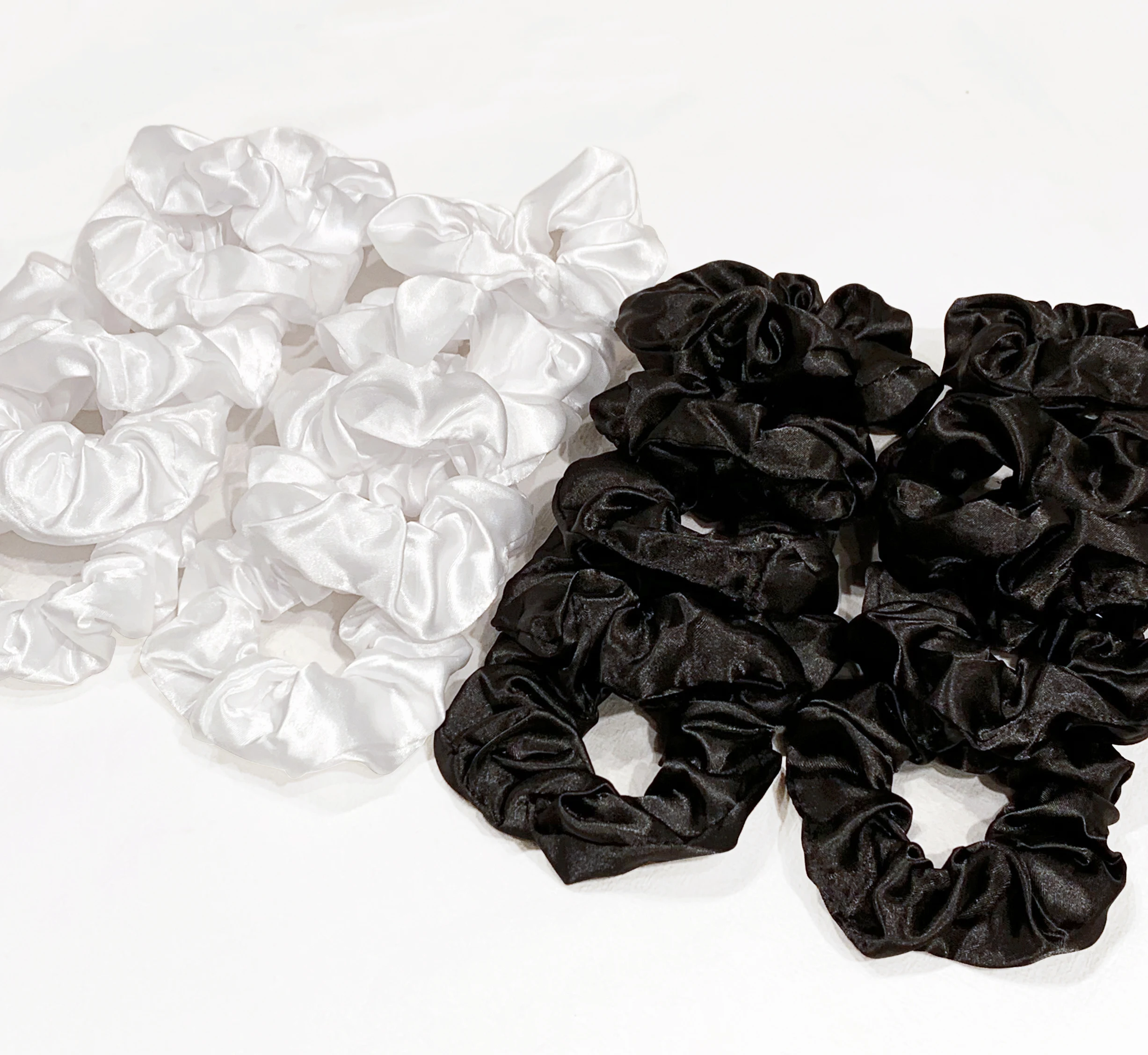 

20PCS/Set Classic Black White High Quality Elastic Hair Scrunchies For Women Hair Ties Rubber Band Hair Rope Accessories