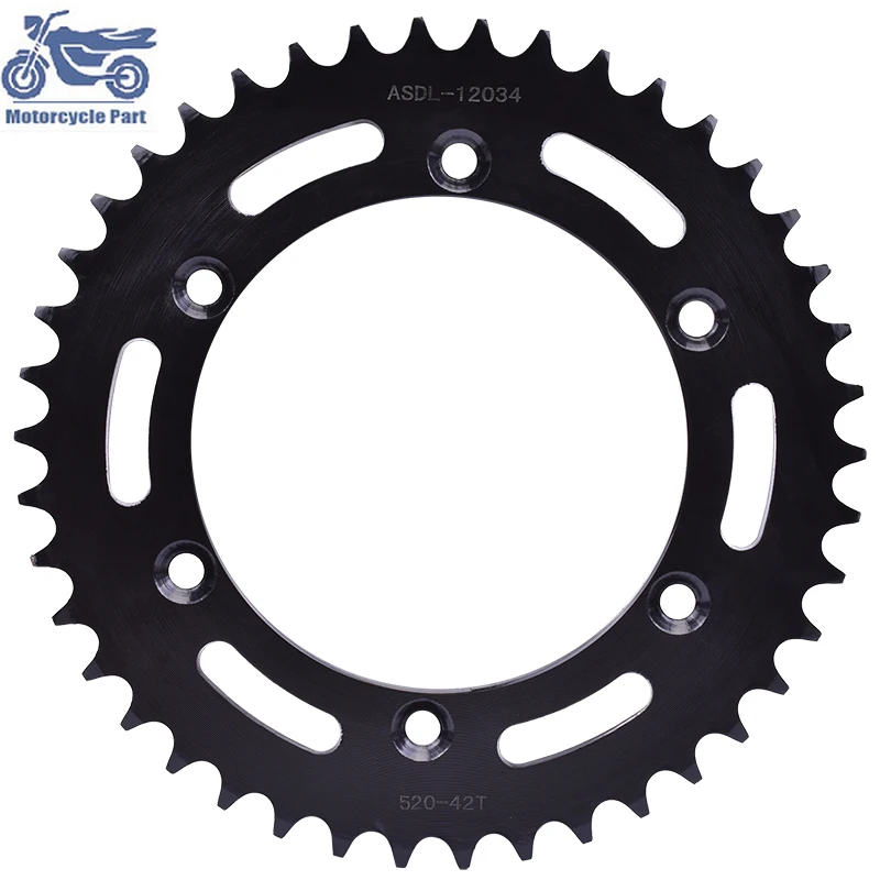 For Suzuki DR250 DR350 DR-Z400 RM125 RM250 RM-Z250 RM-Z450 TSR125 TSR200 Motorcycle 520-42T 520 42 Tooth 42T Rear Sprocket