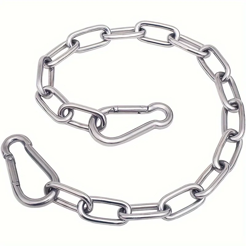 1PC Stainless Steel Lock Ultra Durable Chain Link Lock for Garden Stable Farm Metal Wooden Fences Rural Agricultural Security