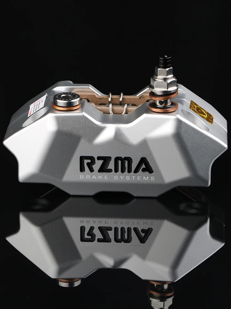 Rzma Ruizuma brake calipers, small radiation disc brake pumps, four piston CNC anodized 3D patterned aluminum alloy