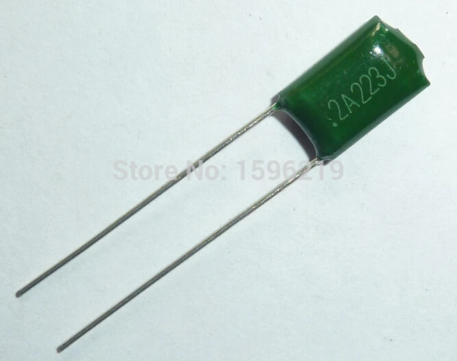 10pcs Mylar Film Capacitor 100V 2A223J 0.022uF 22nF 2A223 5% Polyester Film capacitor