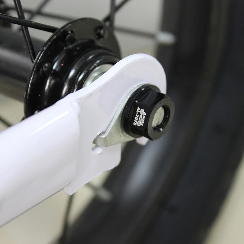 

7075 Aluminum Alloy M8 Flange Nut For Child Balance Bike Sliding Car Drum Wheel Screw Cap Anti-Slip Rustproof Black