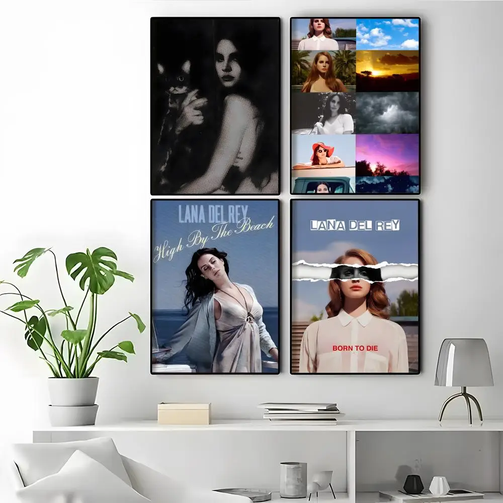 L-Lana Del Rey Poster HD Waterproof PVC Wall Art - Aesthetic Tear Resistant For Home Hotel