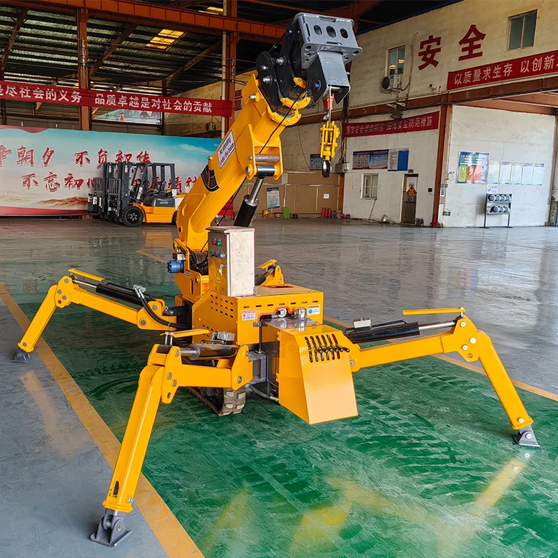 Factory supply mini crane spider 5 ton mini spider crane from China